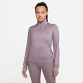 Load image into Gallery viewer, Nike-Women's Nike Dri-FIT Swift Element UV 1/4-Zip-Violet Dust/Pewter/Htr/Reflective Silv-Pacers Running