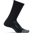 Load image into Gallery viewer, Feetures-Feetures Elite Light Cushion Mini Crew-Black-Pacers Running