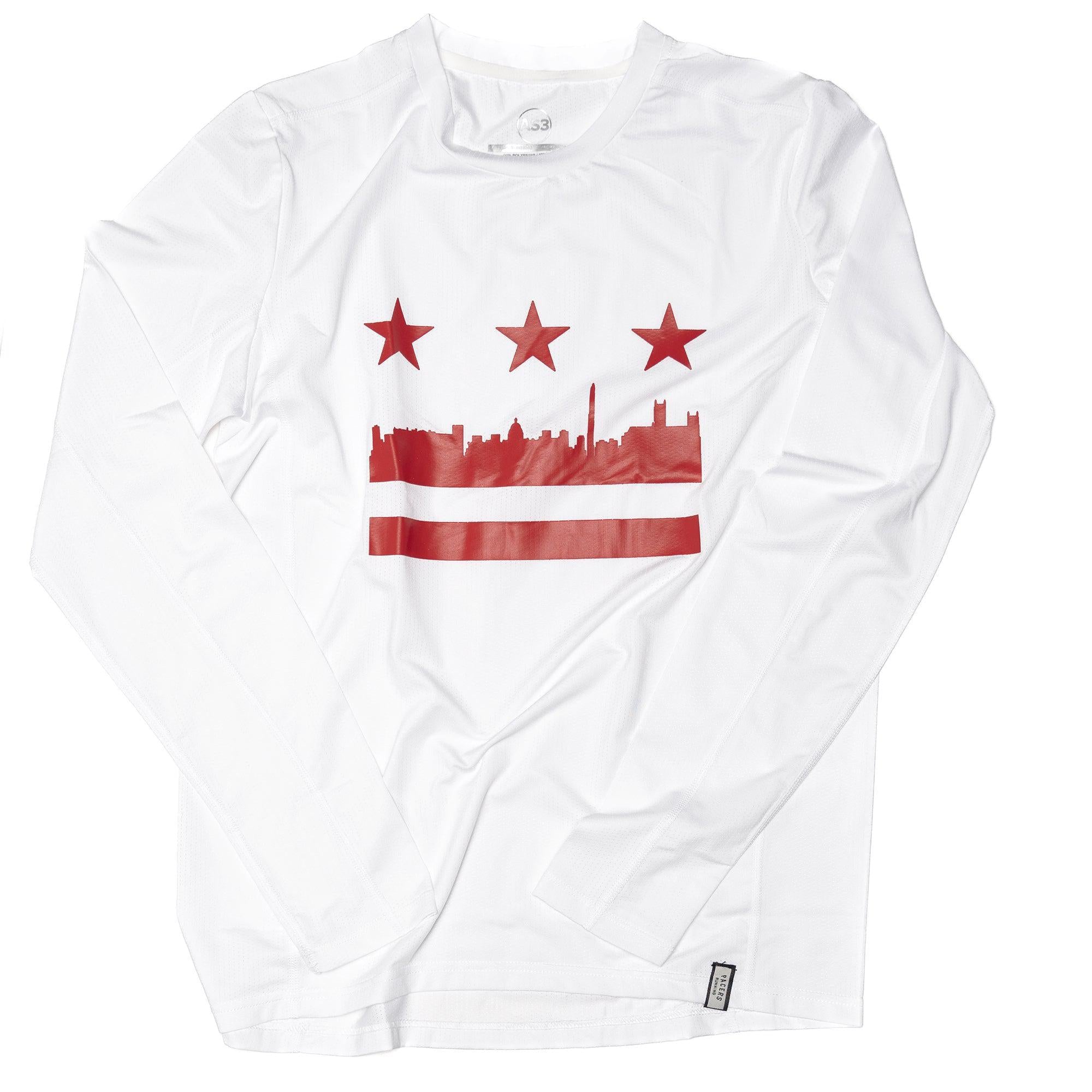 Pacers Running-2:02 DC Flag Long Sleeve-White/Red-Pacers Running