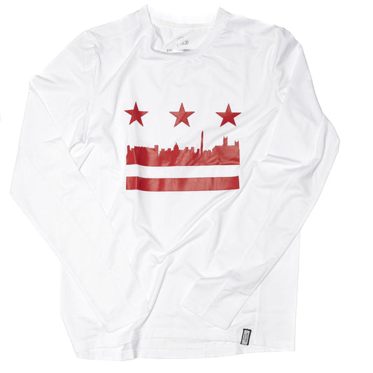 Pacers Running-2:02 DC Flag Long Sleeve-White/Red-Pacers Running