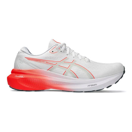 ASICS-Men's ASICS GEL-Kayano 30-White/Sunrise Red-Pacers Running