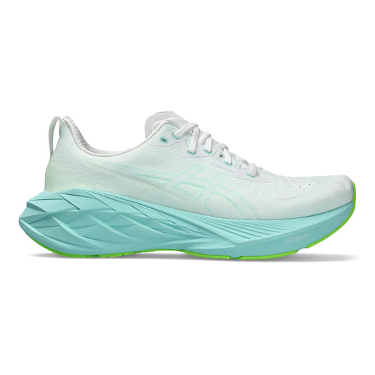 ASICS-Men's ASICS Novablast 4-White/Illuminate Mint-Pacers Running