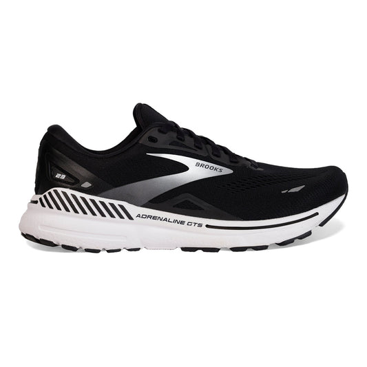 Brooks-Men's Brooks Adrenaline GTS 23-Black/White/Silver-Pacers Running