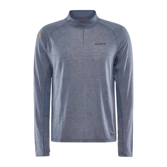 Craft-Men's Craft ADV SubZ Wool LS Tee 2-Flow-Melange-Pacers Running