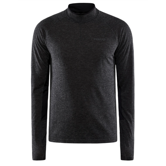 Craft-Men's Craft ADV SubZ Wool LS Tee 2-Black-Pacers Running