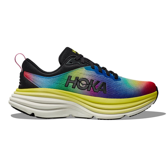 HOKA ONE ONE-Men's HOKA ONE ONE Bondi 8-Black/Multi-Pacers Running