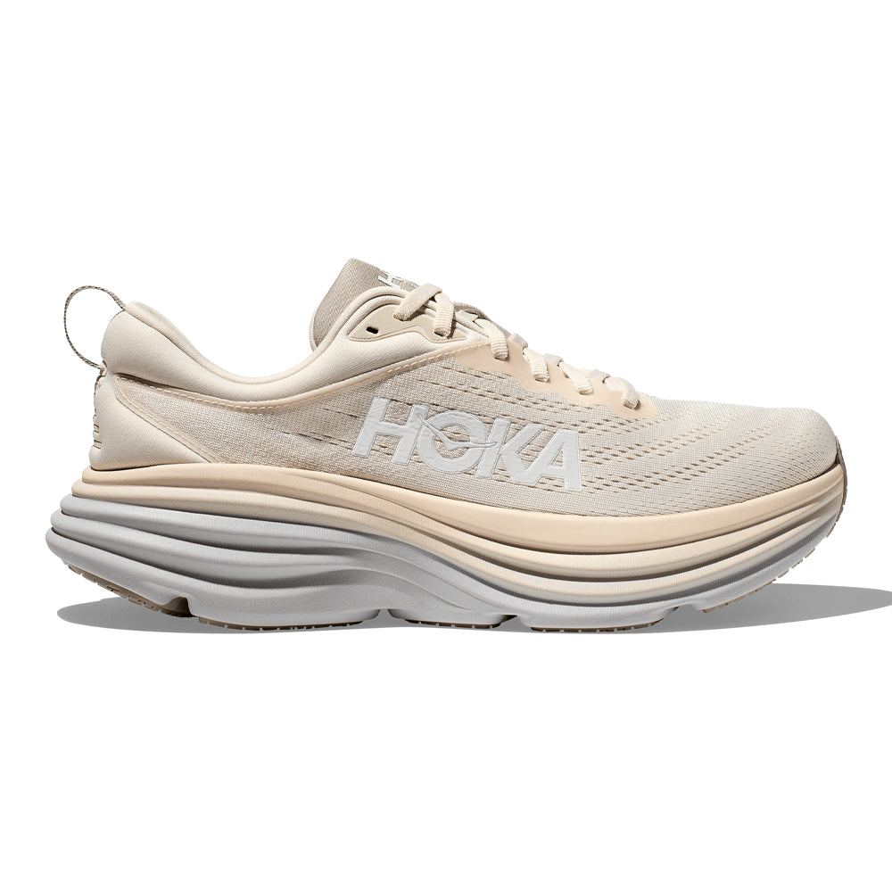 HOKA ONE ONE-Men's HOKA ONE ONE Bondi 8-Oat Milk/Barley-Pacers Running