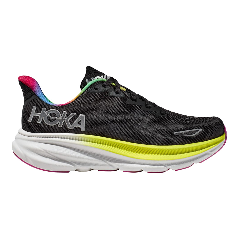 HOKA ONE ONE-Men's HOKA ONE ONE Clifton 9-Black/All Aboard-Pacers Running