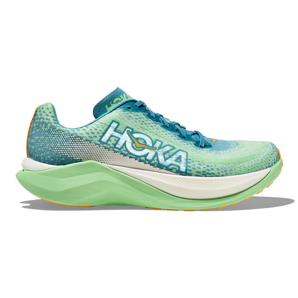 HOKA ONE ONE-Men's HOKA ONE ONE Mach X-Ocean Mist/Lime Glow-Pacers Running