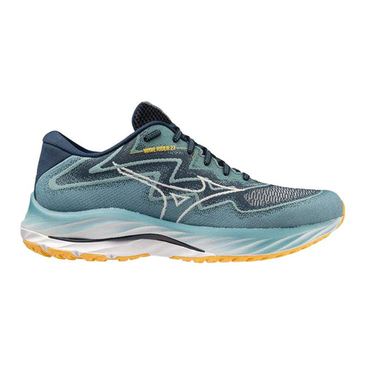 Mizuno-Men's Mizuno Wave Rider 27-Adriatic Blue/Snow White-Pacers Running