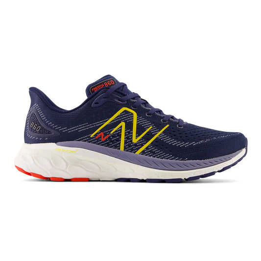 New Balance-Men's New Balance Fresh Foam X 860v13-NB Navy/Ginger Lemon/Neo Flame-Pacers Running