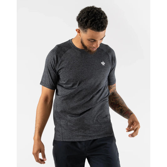 Rabbit-Men's Rabbit EZ Tee SS-Black Heather-Pacers Running