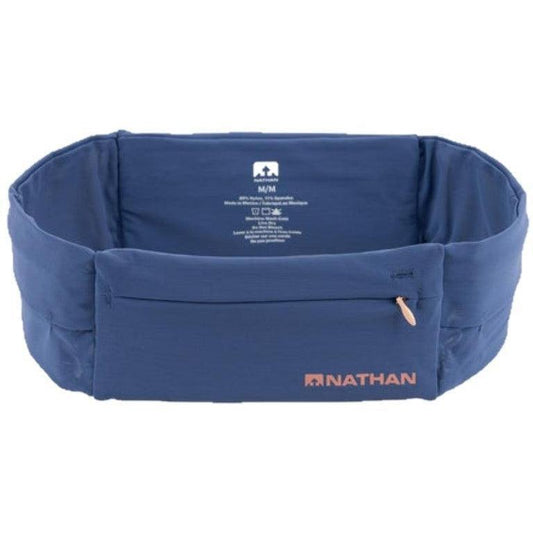 Nathan-Nathan Zipster Lite Running Belt-True Navy/Rose Gold-Pacers Running