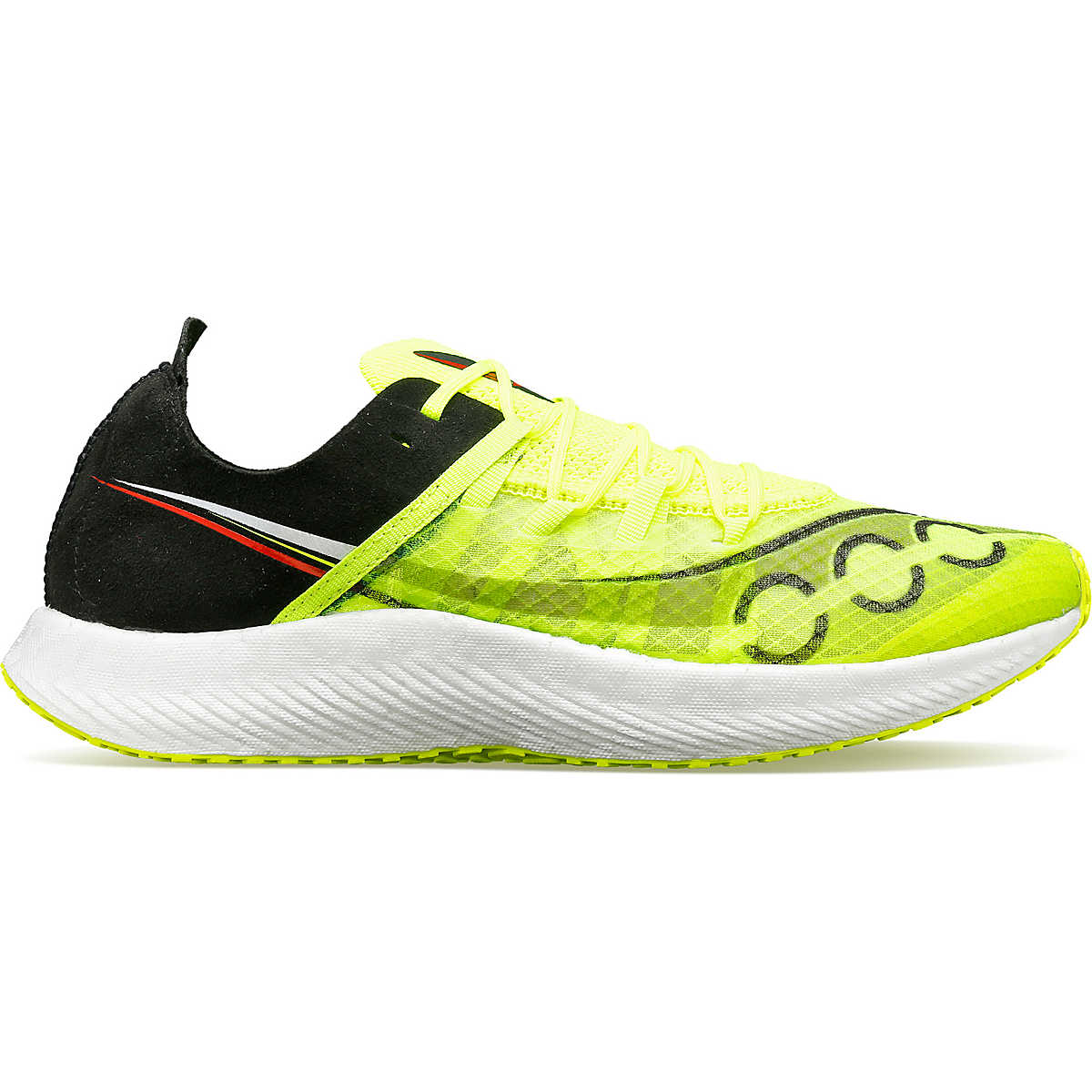 Women's Saucony Sinister, Citron/Black, 9 B Medium