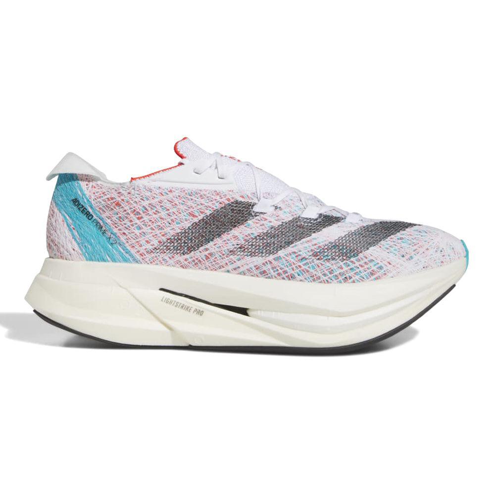 Adidas-Unisex Adidas Adizero Prime X 2 Strung-Cloud White/Core Black/Lucid Cyan-Pacers Running