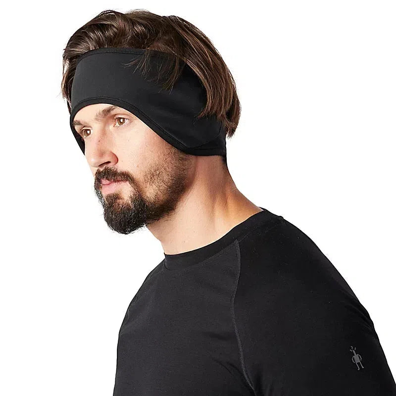 Smartwool-Unisex Smartwool Active Fleece Wind Headband-Black-Pacers Running