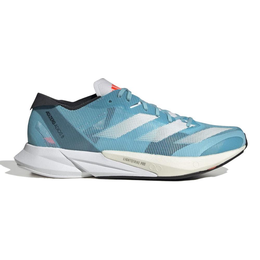 Adidas-Women's Adidas Adizero Adios 8-Light Aqua/Cloud White/Magic-Pacers Running