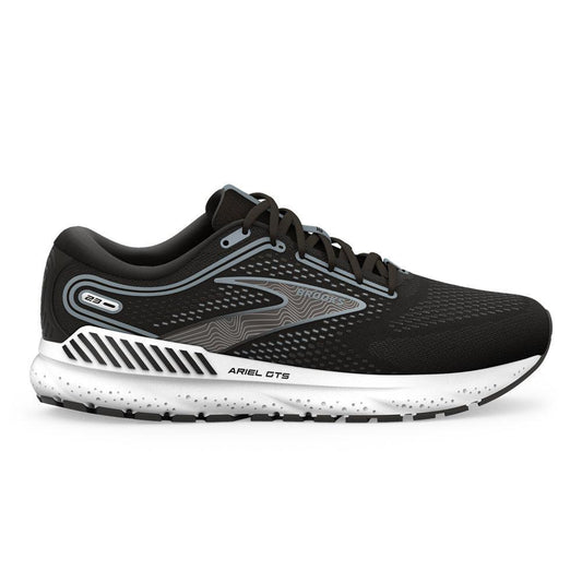 Women's Brooks Ariel GTS 23, Black/Grey/White, 13 2E Extra Wide