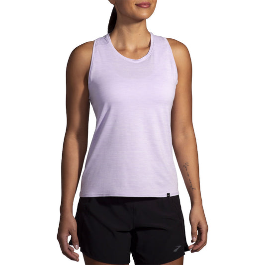 Brooks-Women's Brooks Luxe Tank-Heater Light Purple-Pacers Running