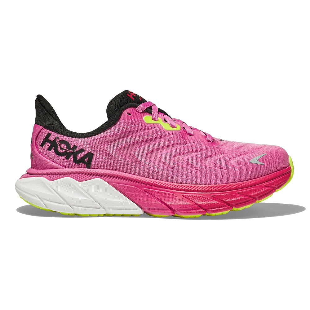 HOKA ONE ONE-Women's HOKA ONE ONE Arahi 6-Strawberry/Black-Pacers Running