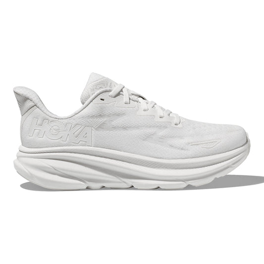 HOKA ONE ONE-Women's HOKA ONE ONE Clifton 9-White/White-Pacers Running