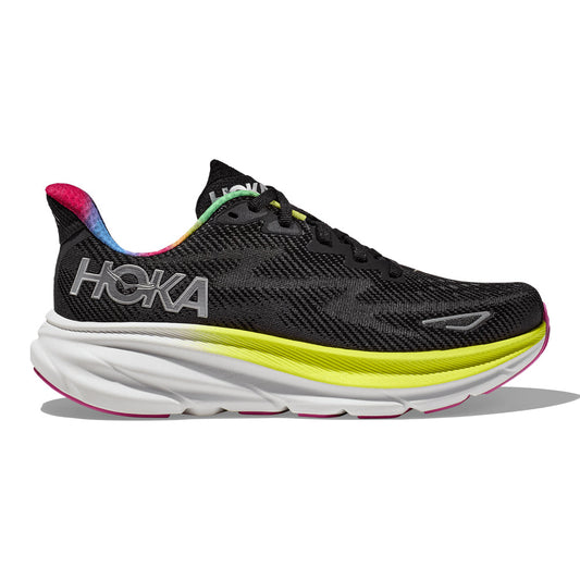 HOKA ONE ONE-Women's HOKA ONE ONE Clifton 9-Black/All Aboard-Pacers Running