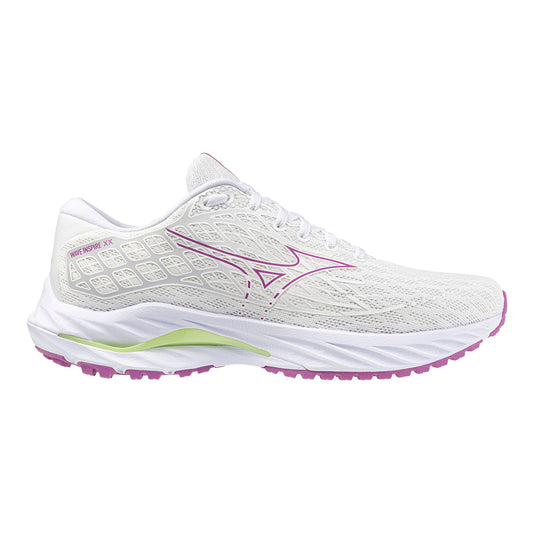 Mizuno-Women's Mizuno Wave Inspire 20-White-Rosebud-Pacers Running