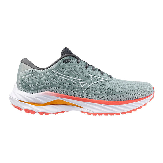 Mizuno-Women's Mizuno Wave Inspire 20-Grey Mist-White-Pacers Running