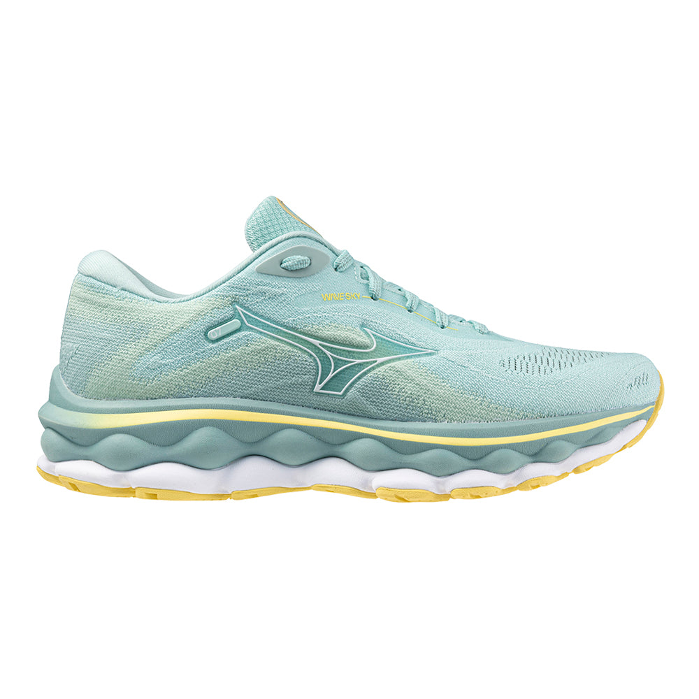 Mizuno-Women's Mizuno Wave Sky 7-Eggshell Blue-White-Pacers Running