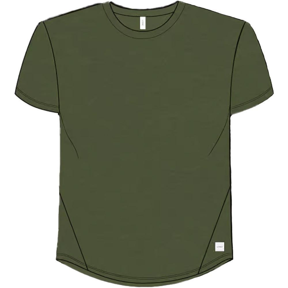 Sky Manufacturing-Women's Performance Tech Short Sleeve-Heather Hunter Green-Pacers Running