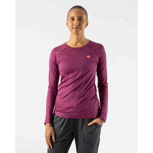 Rabbit-Women's Rabbit EZ Tee LS-Raspberry Grape-Pacers Running