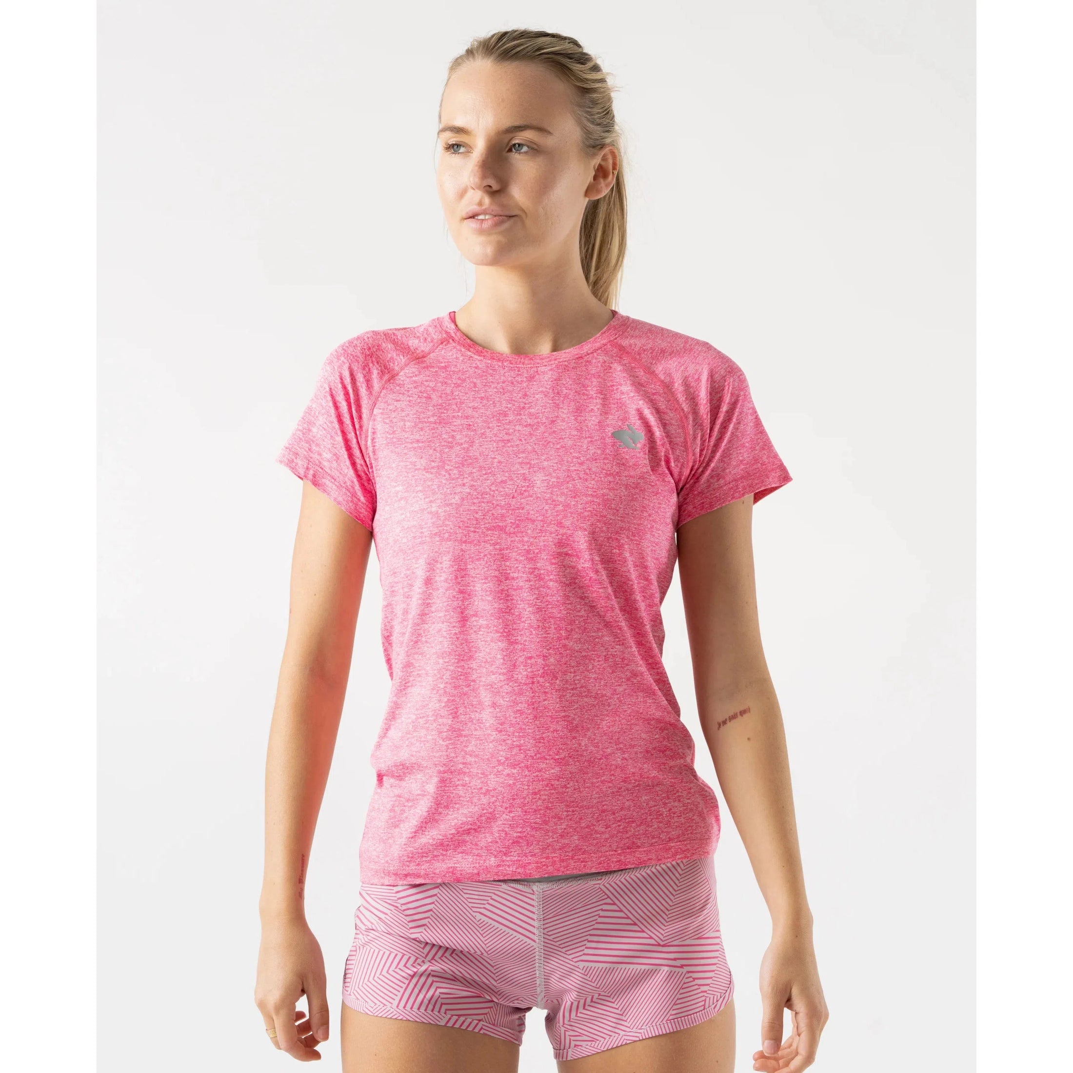 Rabbit-Women's Rabbit EZ Tee SS-Pink Heather-Pacers Running