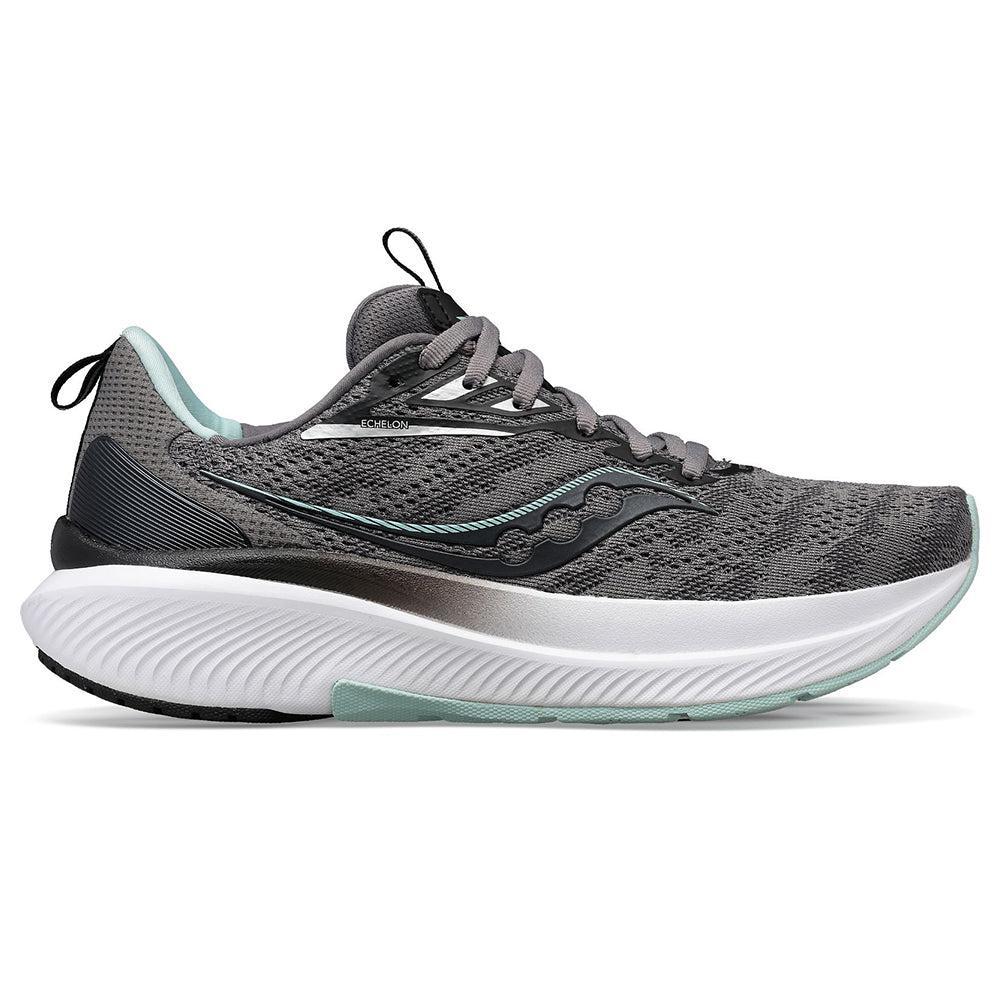 Women's Saucony Echelon 9, Charcoal/Ice, 6 B Medium
