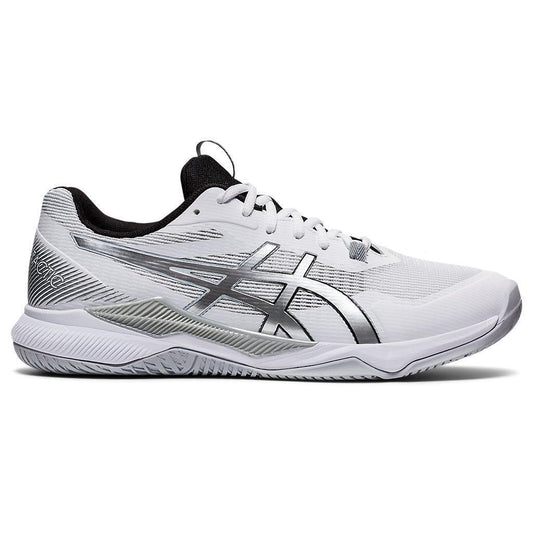 Women's Asics Gel-Tactic, White/Pure Silver, 11 B Medium