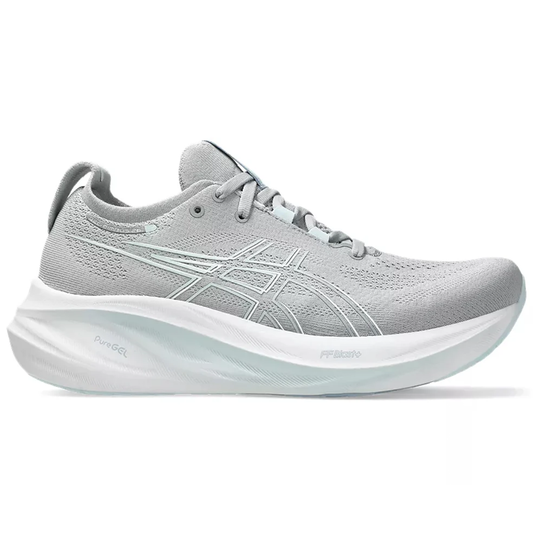 Women's Asics Gel-Nimbus 26, Piedmont Grey/Grey Blue, 13 B Medium