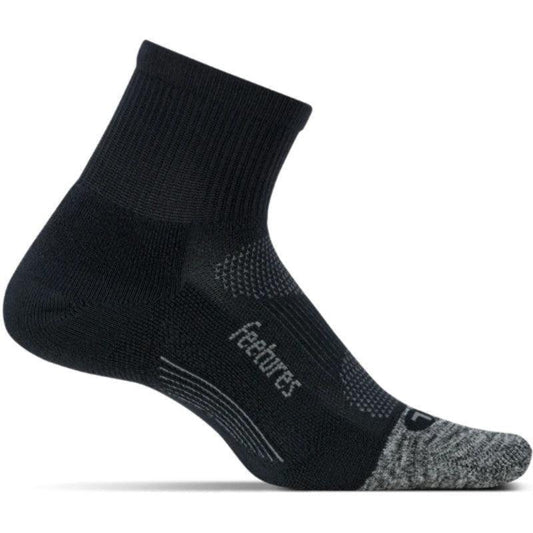 Feetures-Feetures Elite Light Cushion Quarter Length-Black-Pacers Running