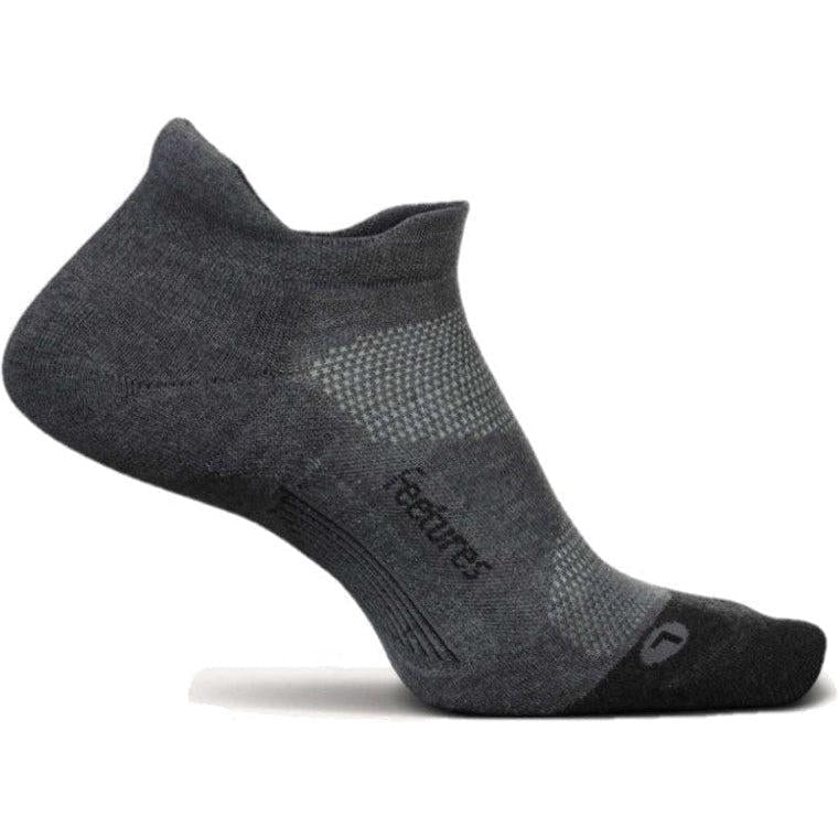 Feetures-Feetures Elite Max Cushion No Show Tab-Gray-Pacers Running