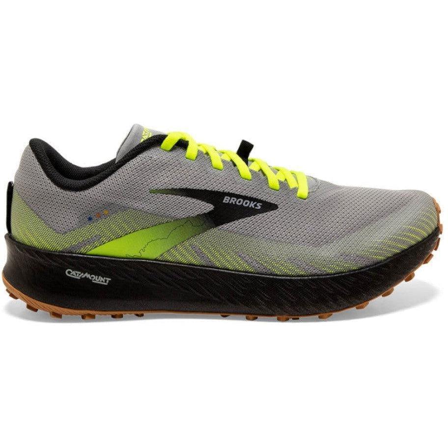 Brooks-Men's Brooks Catamount-Grey/Nightlife/Black-Pacers Running