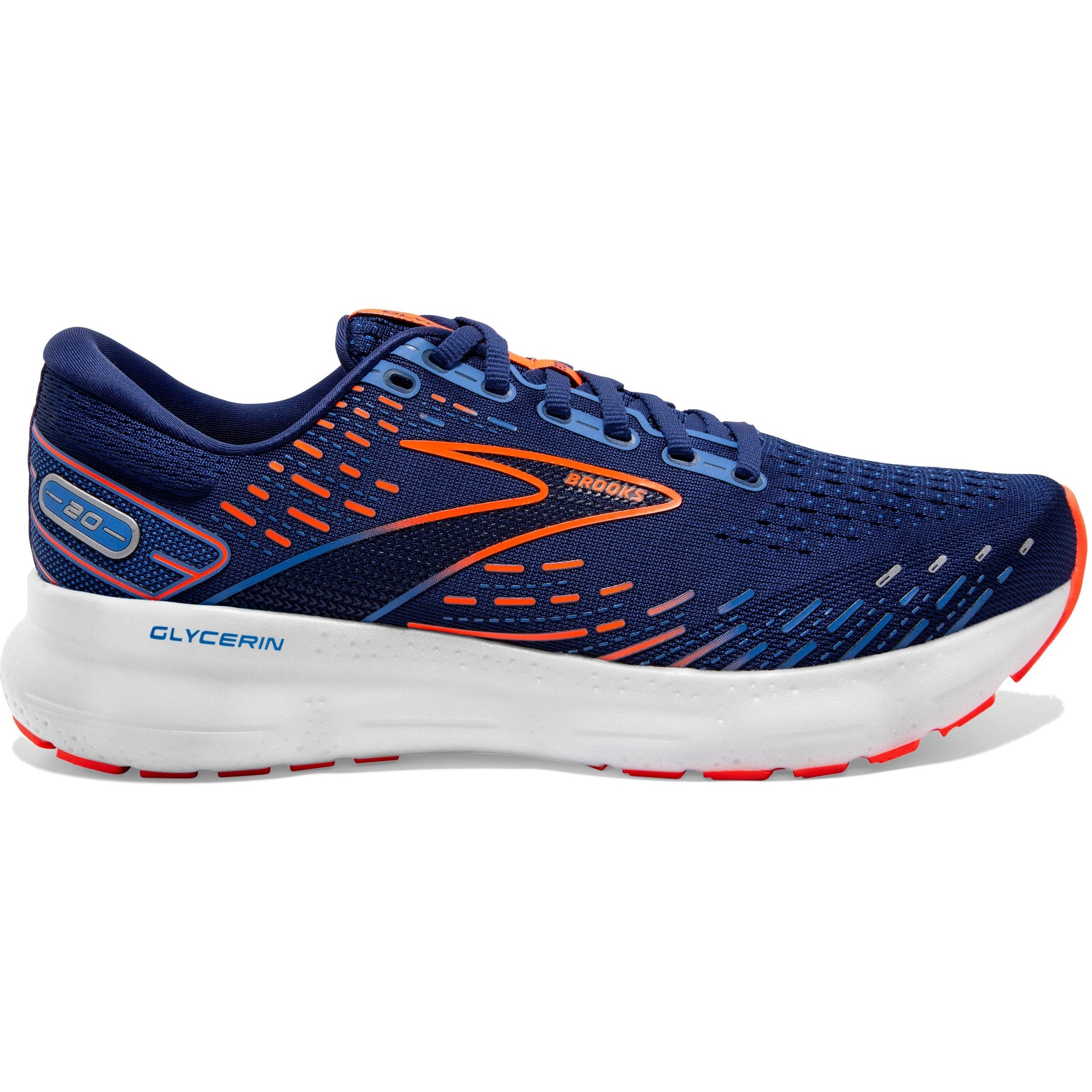 Brooks-Men's Brooks Glycerin 20-Blue Depths/Palace Blue/Orange-Pacers Running