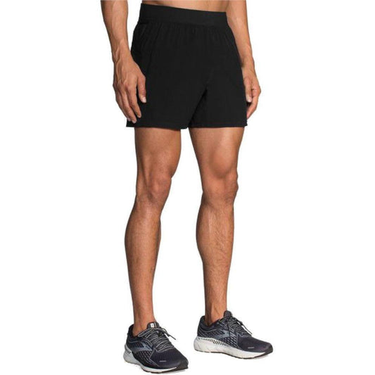 Brooks-Men's Brooks Sherpa 5" Short-Black-Pacers Running