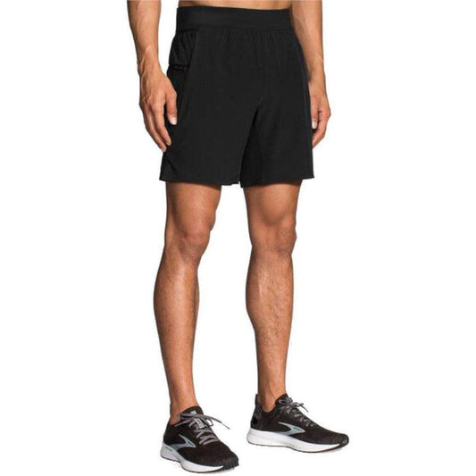 Brooks-Men's Brooks Sherpa 7" 2-in-1 Short-Black-Pacers Running