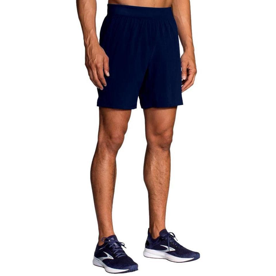Brooks-Men's Brooks Sherpa 7"" Short-Navy-Pacers Running
