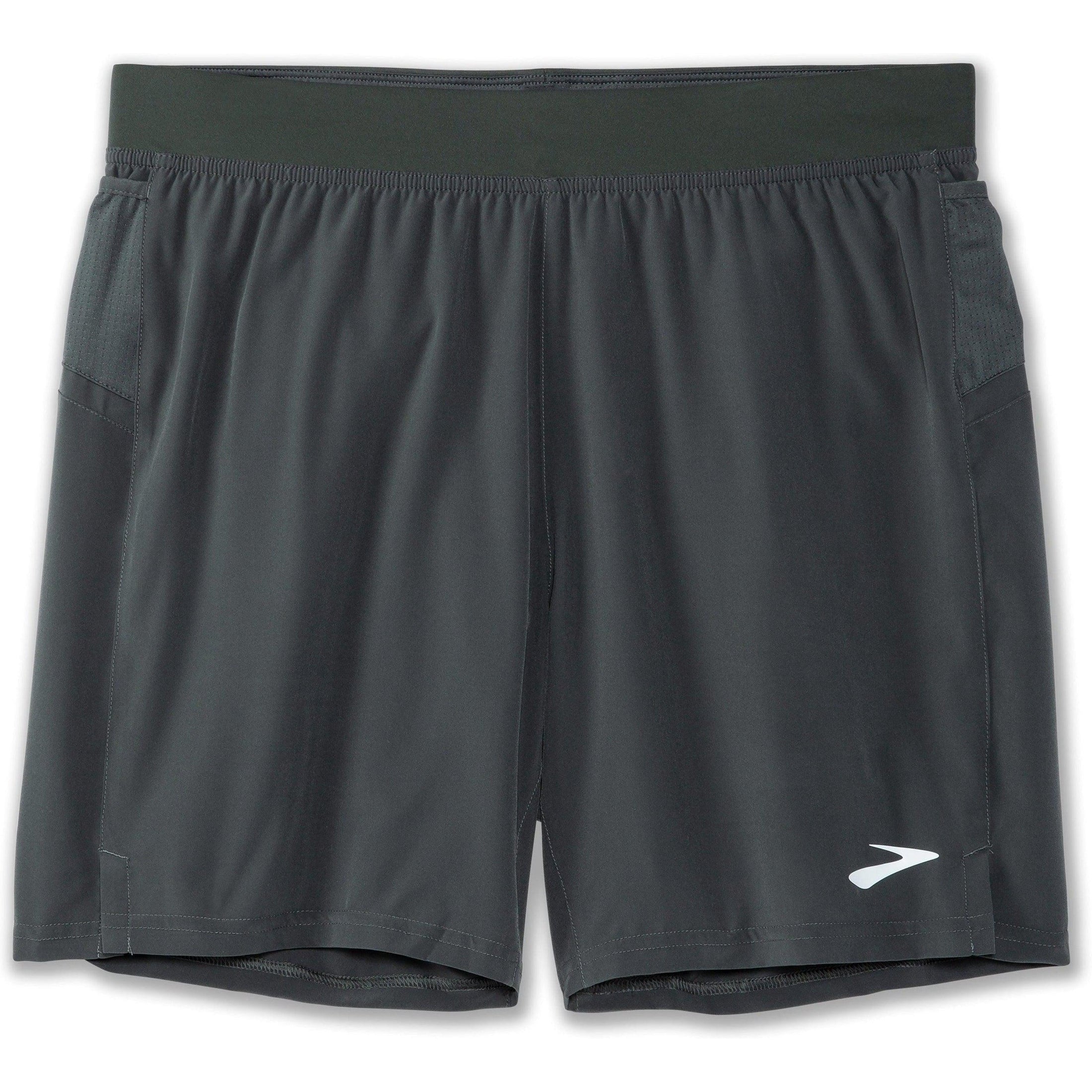 Brooks-Men's Brooks Sherpa 7"" Short-Dark Oyster-Pacers Running