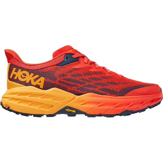 HOKA ONE ONE-Men's HOKA ONE ONE Speedgoat 5-Fiesta/Radiant Yellow-Pacers Running