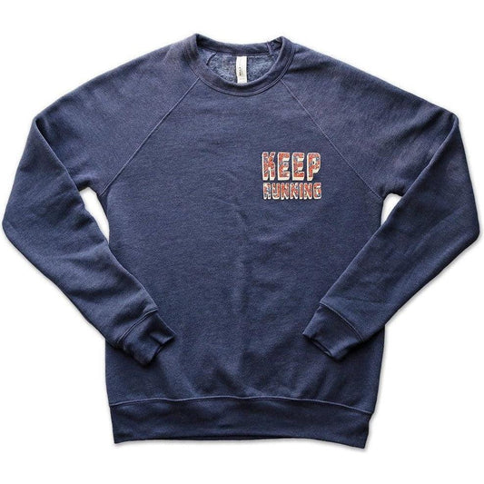 Pacers Running-Men's Keep Running Sweatshirt-Heather Navy-Pacers Running