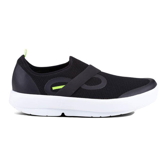 OOFOS-Men's OOFOS OOmg Mesh Low-White/Black-Pacers Running