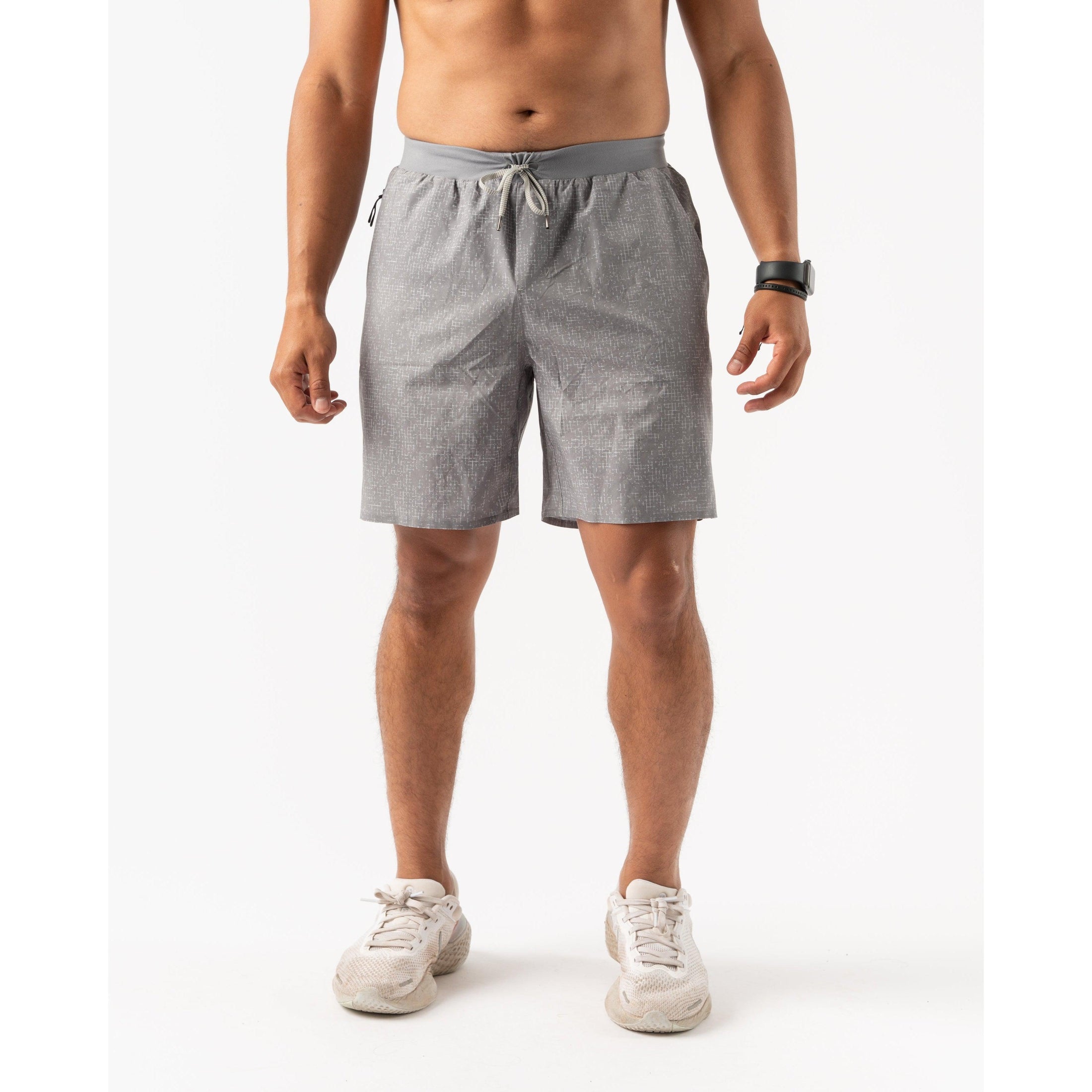 Rabbit-Men's Rabbit Cruisers 7" Short-Sharkskin-Pacers Running