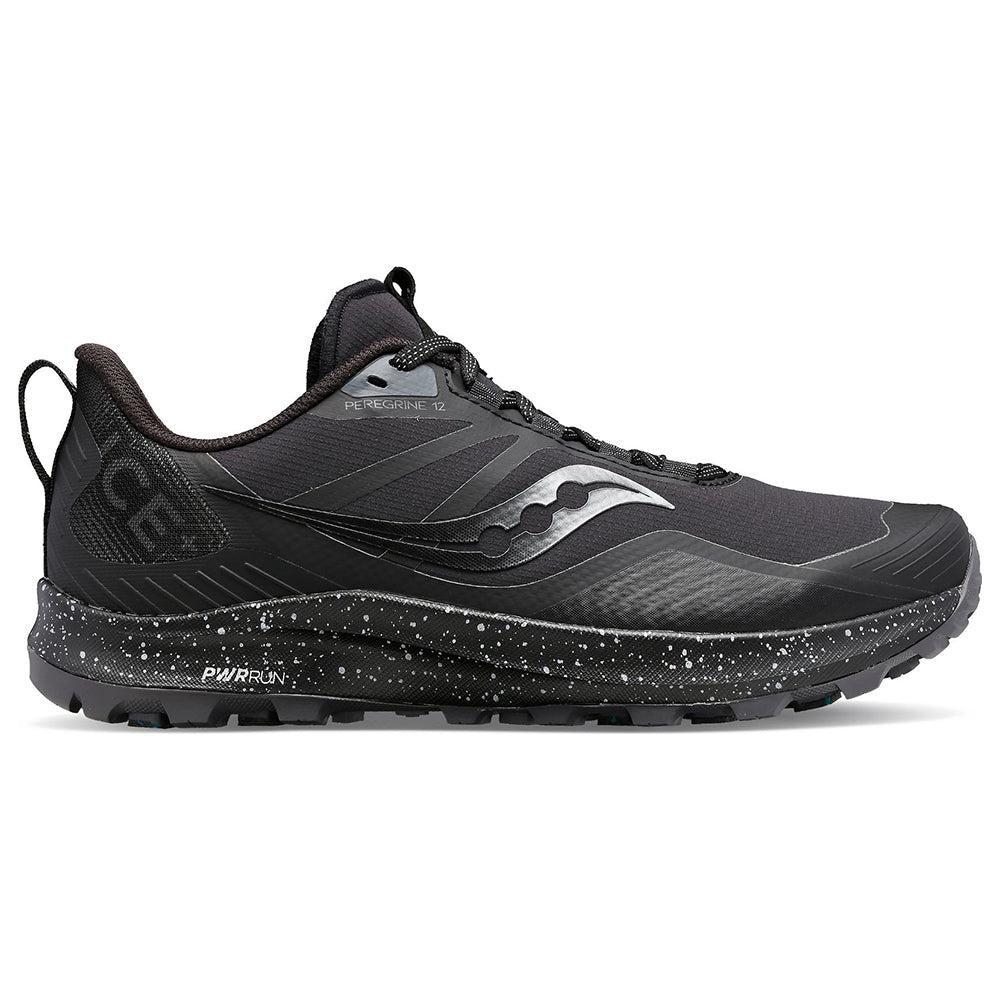 Saucony-Men's Saucony Peregrine Ice+3-Black/Shadow-Pacers Running