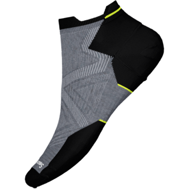 Smartwool-Smartwool Run Targeted Cushion Low Ankle Socks-Medium Gray-Pacers Running