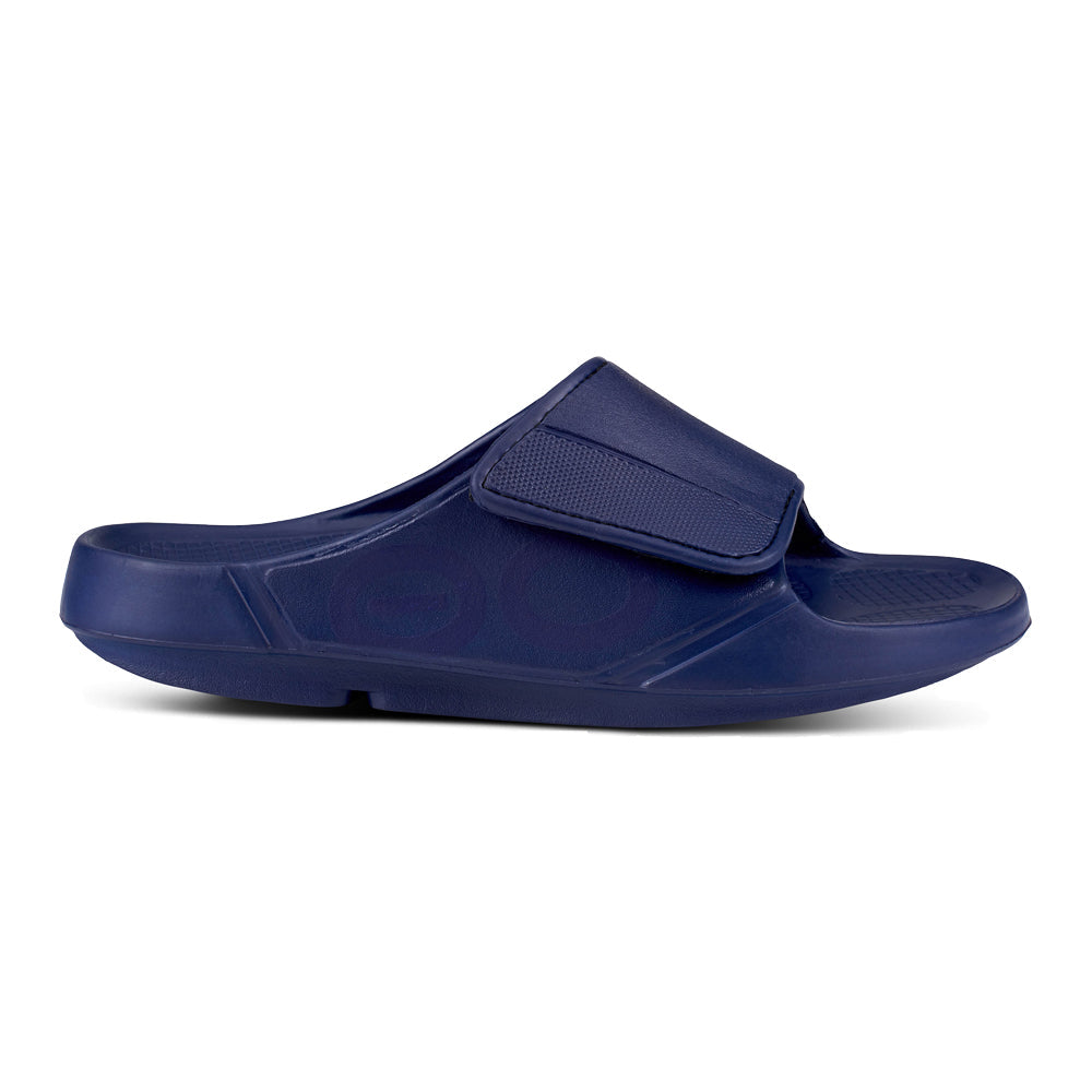 OOFOS-Unisex Oofos OOFOS Sport Flex Slide Navy-Navy-Pacers Running